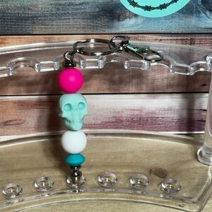 Colorful Skull Keychain